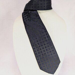 Alexander Julian Colours Men's Tie Necktie Black Blue